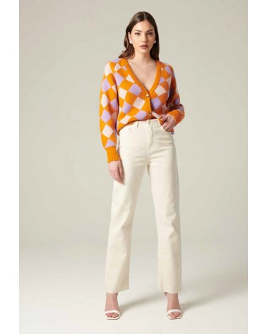 Cardigan a rombi