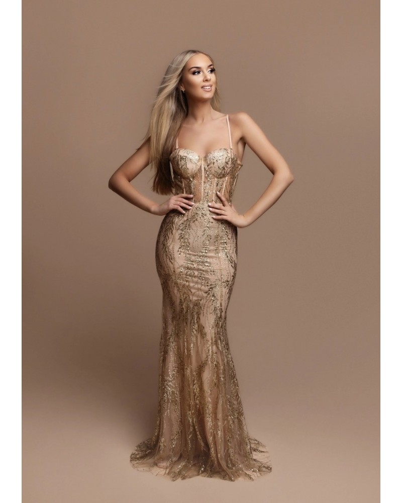 Abito sirena di paillettes